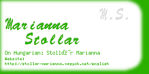 marianna stollar business card